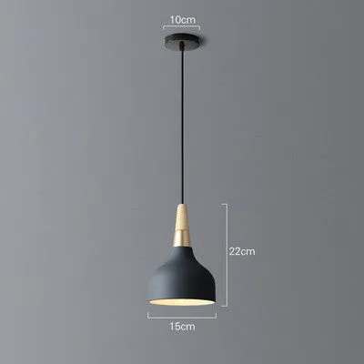 Modern small three-light chandelier in macaron style, 150x200mm, black finish