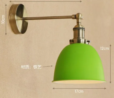 Iron shade ceiling light fixture available in nine colours for indoor home lighting