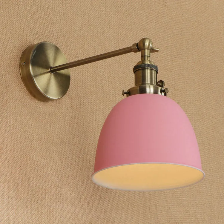 Iron shade ceiling light fixture available in nine colours for indoor home lighting