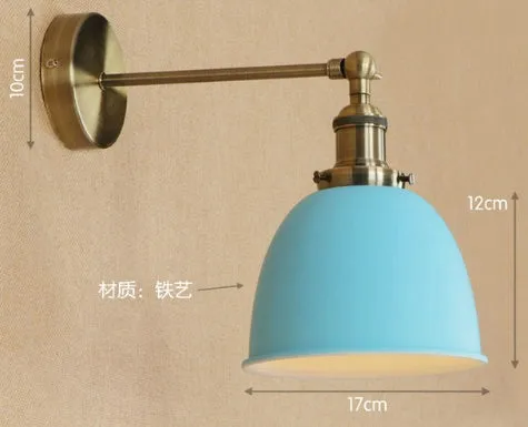 Iron shade ceiling light fixture available in nine colours for indoor home lighting