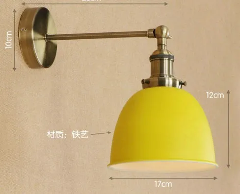 Iron shade ceiling light fixture available in nine colours for indoor home lighting