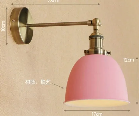 Iron shade ceiling light fixture available in nine colours for indoor home lighting