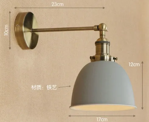 Iron shade ceiling light fixture available in nine colours for indoor home lighting