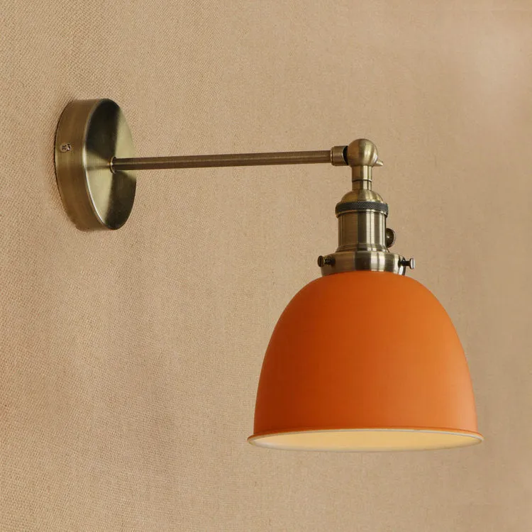 Iron shade ceiling light fixture available in nine colours for indoor home lighting