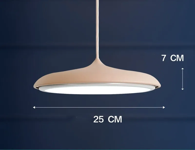 Nordic modern iron LED chandelier with fish shape, two size options, and three-colour temperature lighting