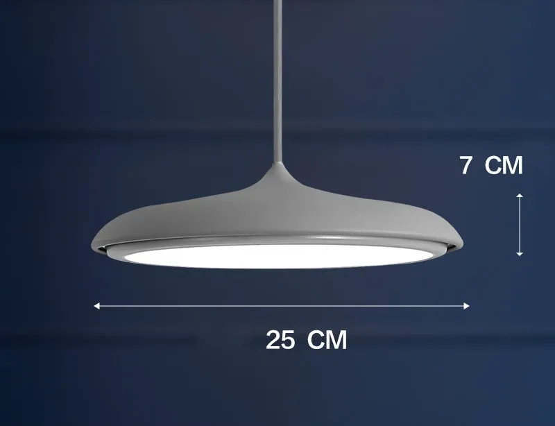 Nordic modern iron LED chandelier with fish shape, two size options, and three-colour temperature lighting