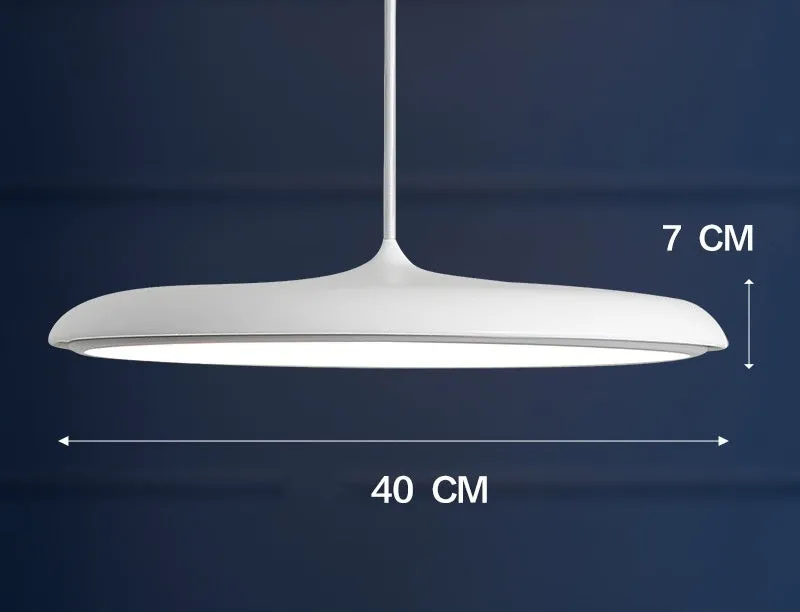 Nordic modern iron LED chandelier with fish shape, two size options, and three-colour temperature lighting