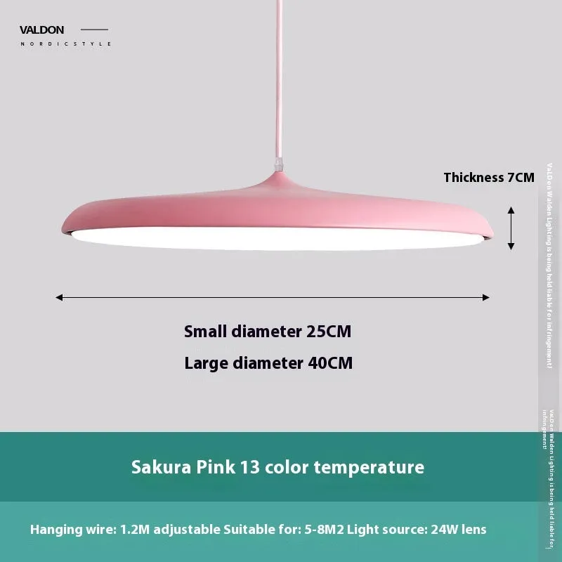 Nordic modern iron LED chandelier with fish shape, two size options, and three-colour temperature lighting