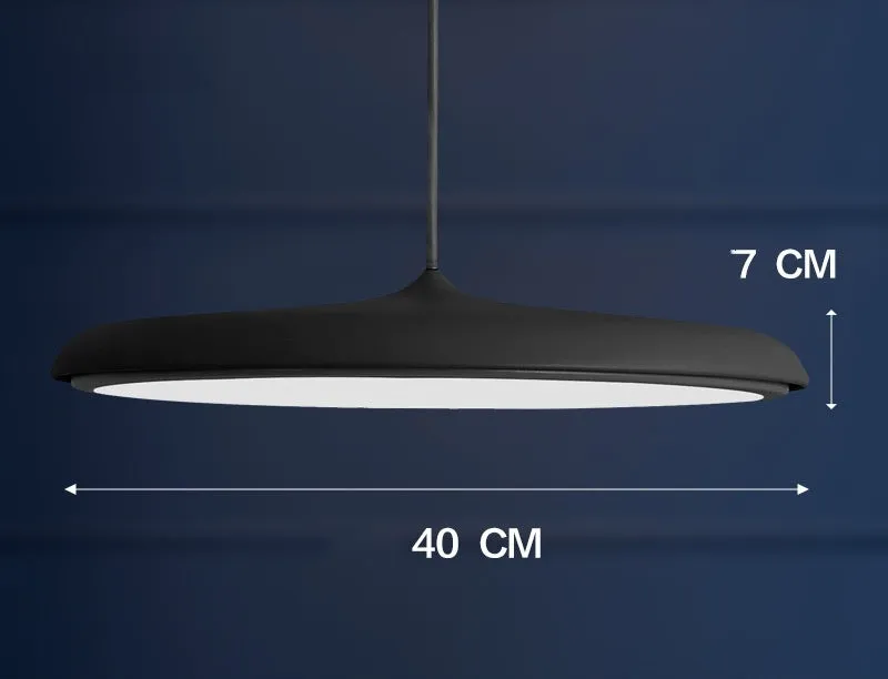 Nordic modern iron LED chandelier with fish shape, two size options, and three-colour temperature lighting