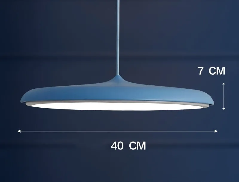 Nordic modern iron LED chandelier with fish shape, two size options, and three-colour temperature lighting