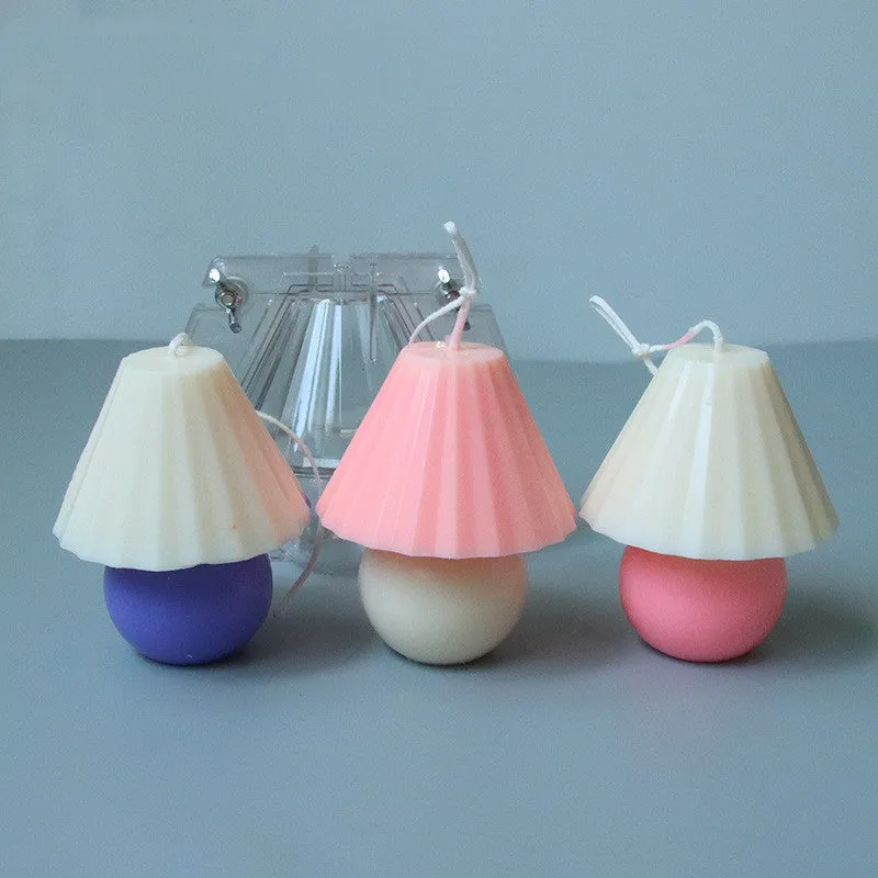 Transparent acrylic lamp table mould for making scented candles and handmade soaps