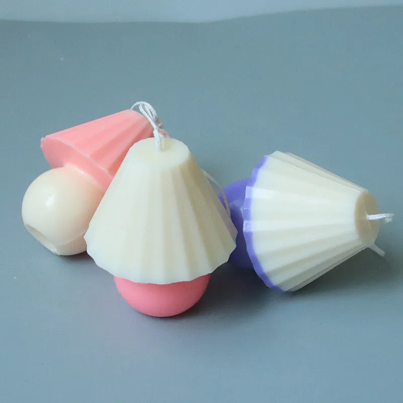 Transparent acrylic lamp table mould for making scented candles and handmade soaps