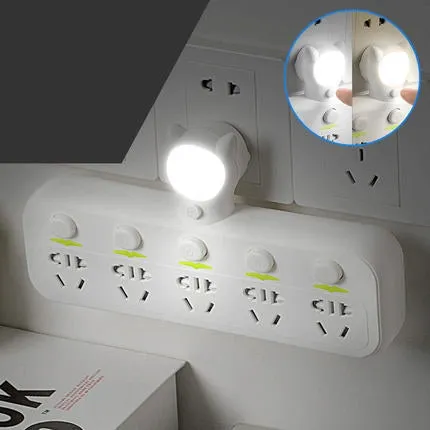 Smart socket with anti-leakage plug in lighted black for home office use