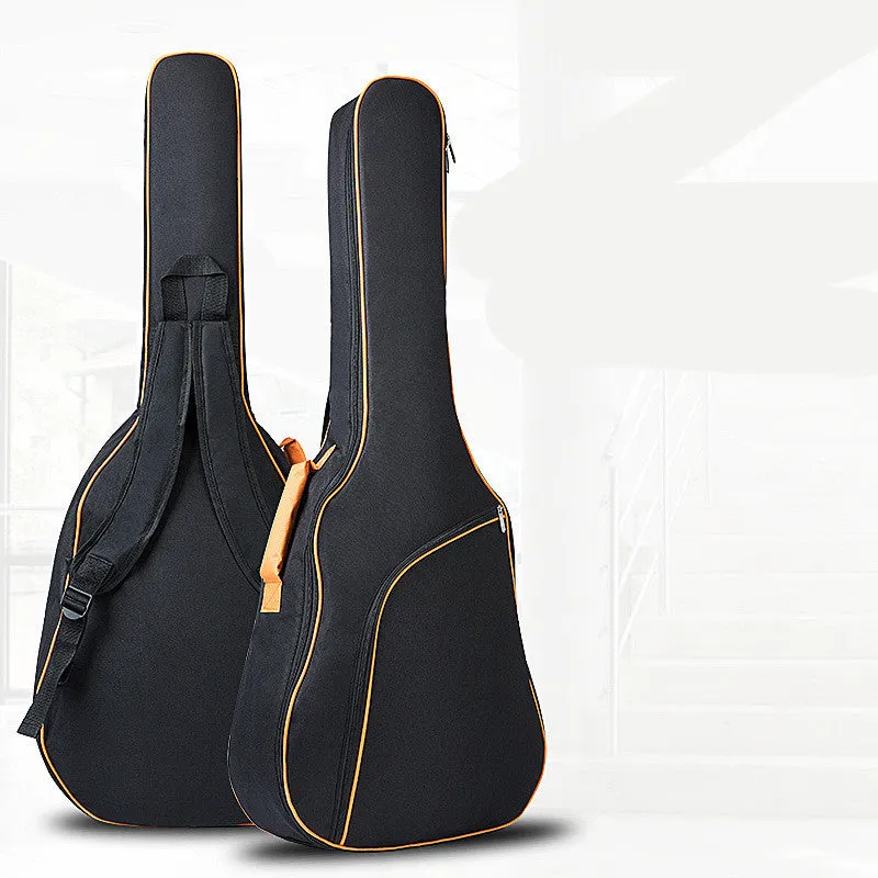 Universal A3 acoustic guitar bag in orange Oxford cloth with double shoulder straps