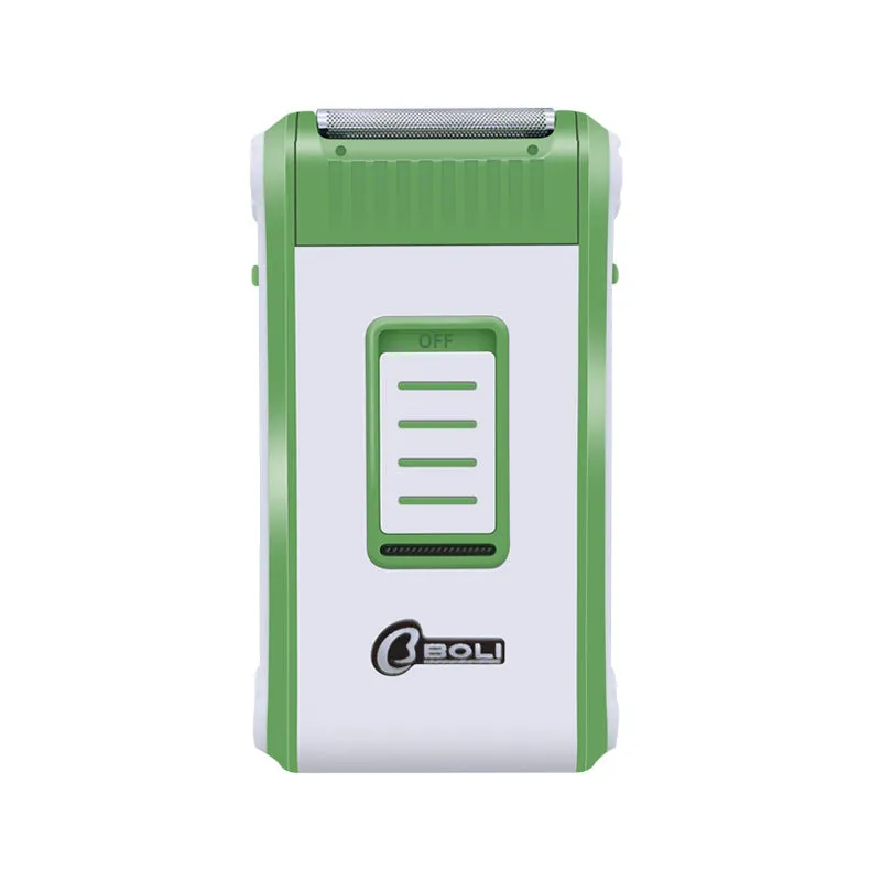 L2 model reciprocating electric shaver with ABS plastic body and charging cable.