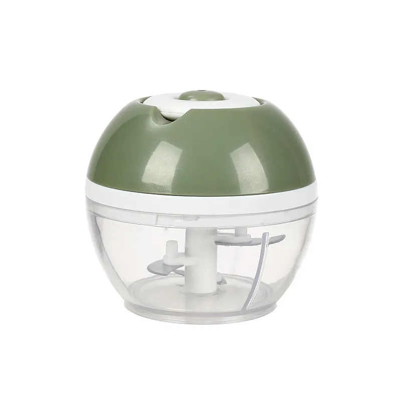 Ring-pull garlic puller chopper for vegetables, multi colour options, manual kitchen tool