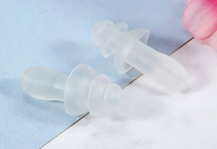 Silicone noise reduction waterproof earplugs in multiple colours, boxed, for sleep and swimming