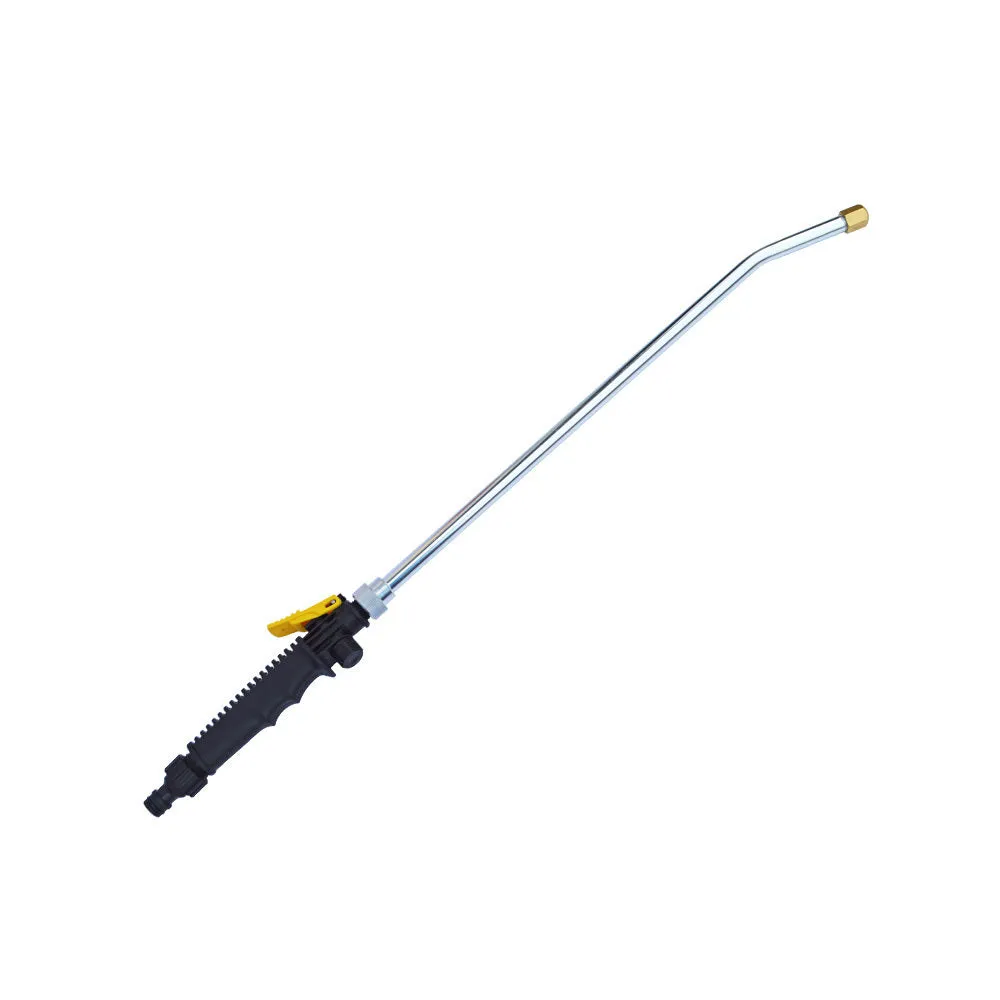 Garden water gun with 18-inch metal barrel and 3/4 GHT connector for high pressure car wash