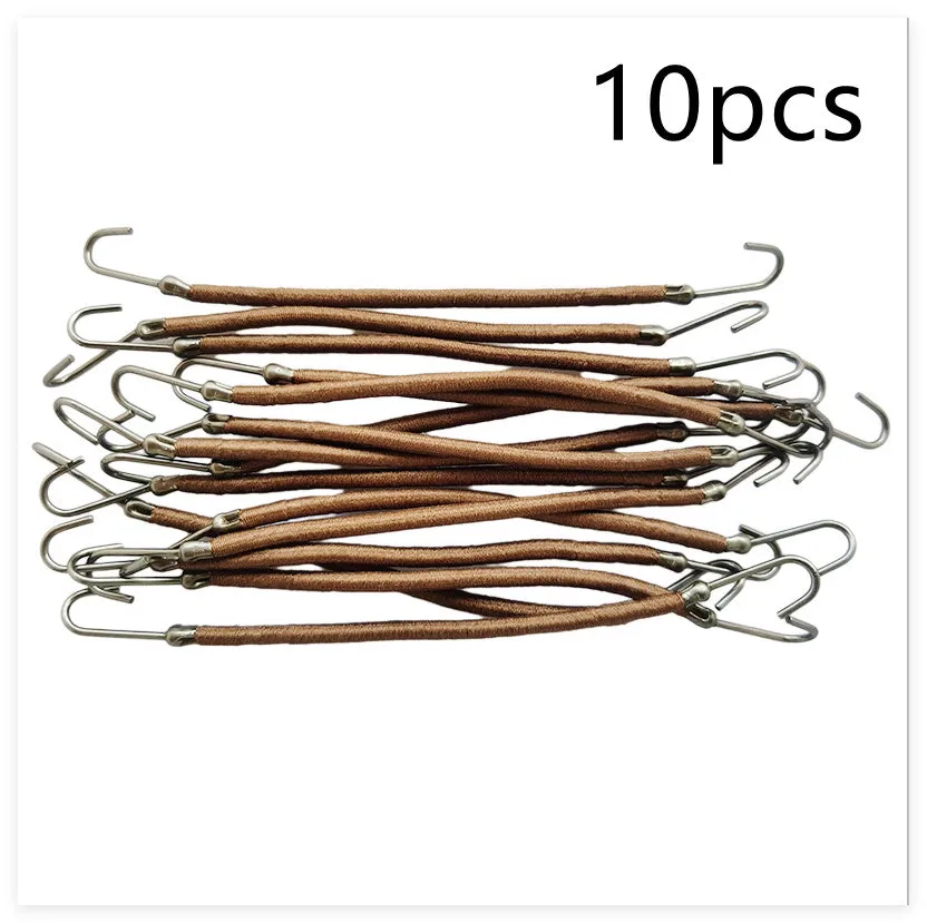 Double hook hair tool for securing weaves and extensions in solid colour