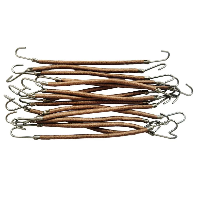 Double hook hair tool for securing weaves and extensions in solid colour