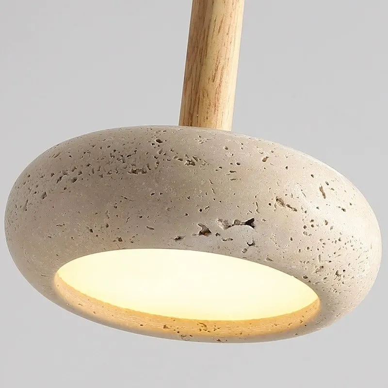Huangdongshi small retro three-head droplight with 15cm diameter for bedroom or dining room