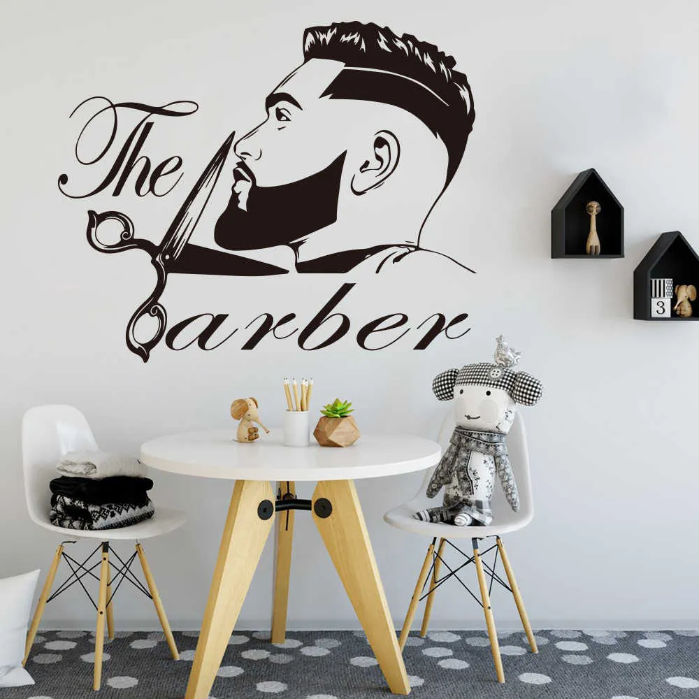 Black PVC waterproof wall sticker with people pattern for living room