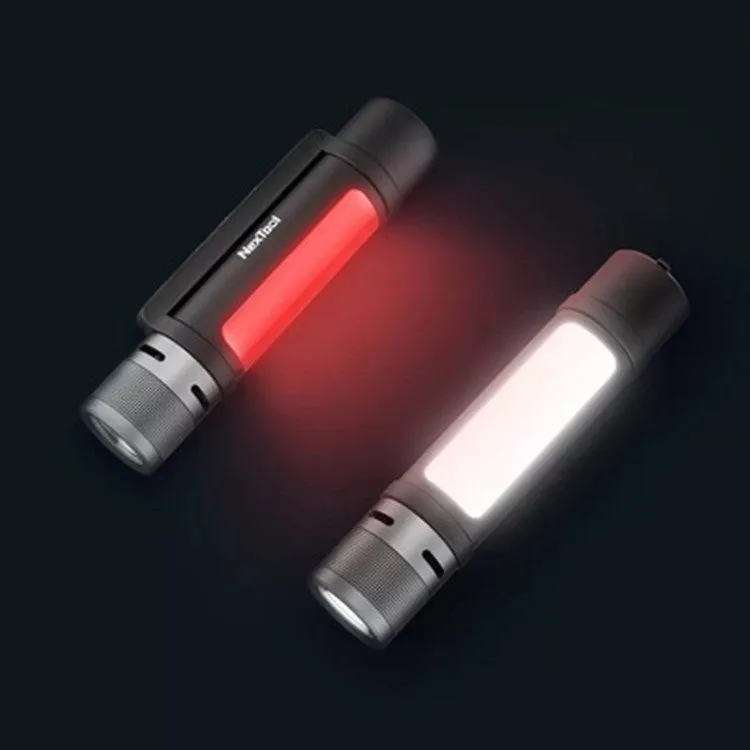 Home long-range portable rechargeable flashlight black aerospace aluminium IPX4 waterproof type-c charging power bank