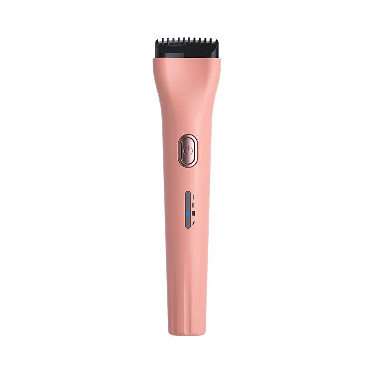 Pink portable electric eyelash curler with temperature control and memory function for long-lasting curls