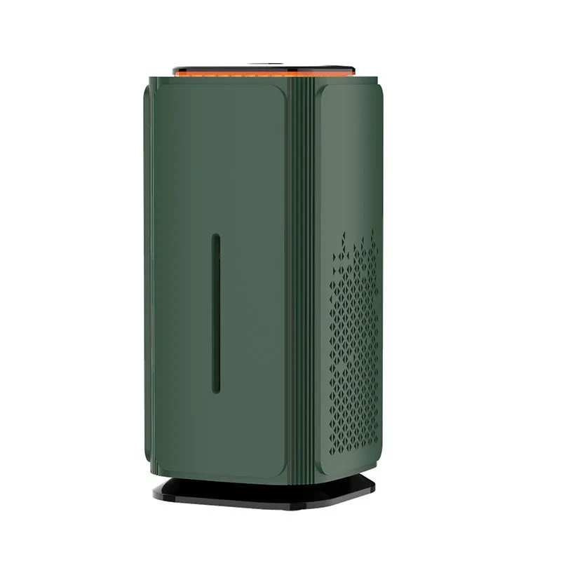 Black car air purifier with HEPA filter and negative ion feature, USB powered, 50 m3h air volume