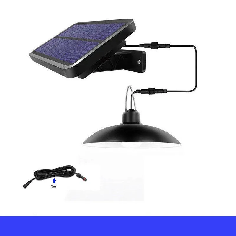 Solar garden chandelier decoration light with IP44 protection and LED for courtyard lighting