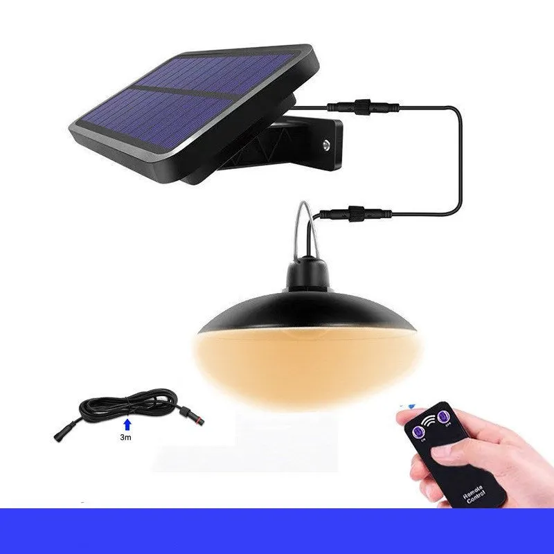Solar garden chandelier decoration light with IP44 protection and LED for courtyard lighting