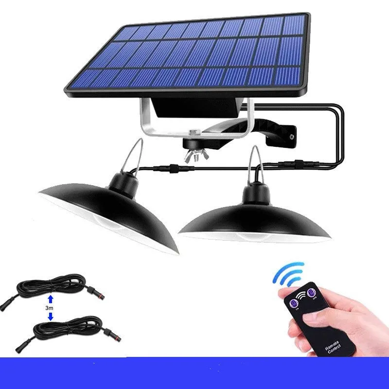Solar garden chandelier decoration light with IP44 protection and LED for courtyard lighting