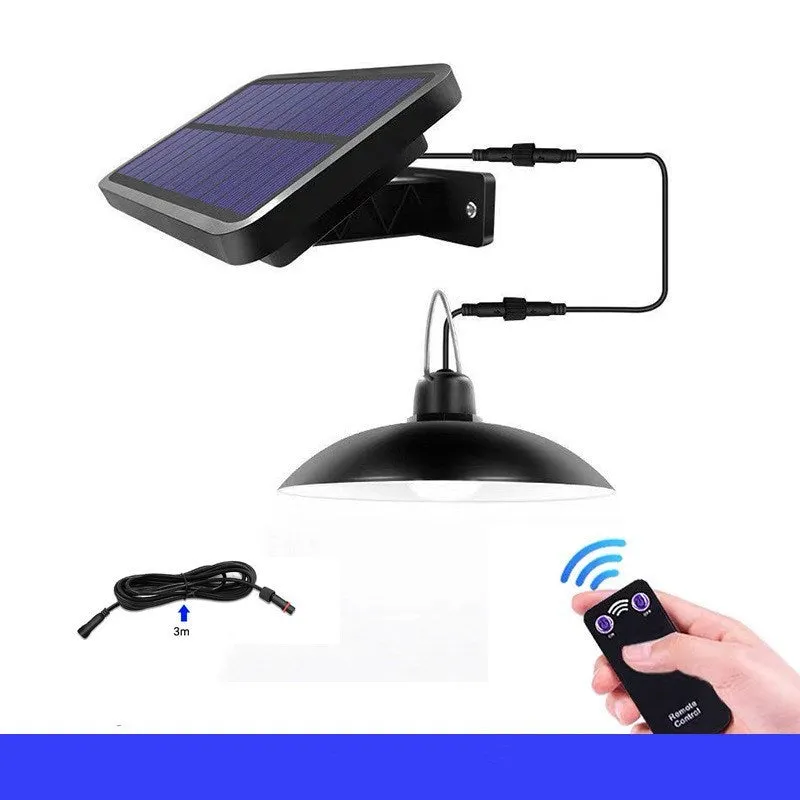 Solar garden chandelier decoration light with IP44 protection and LED for courtyard lighting