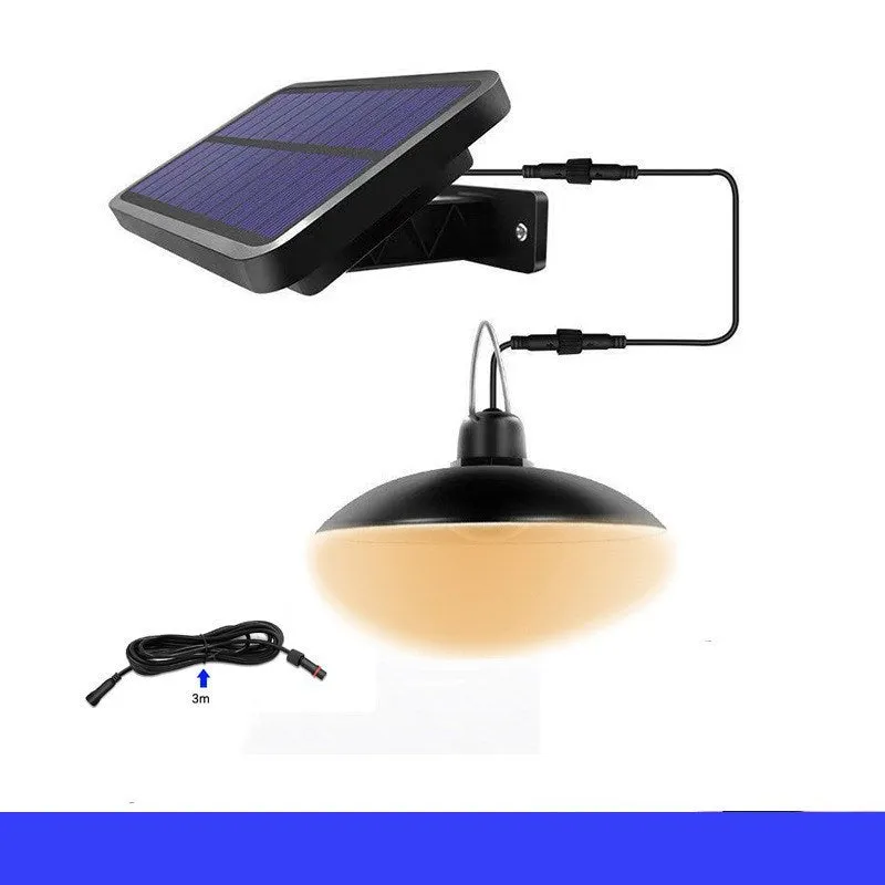 Solar garden chandelier decoration light with IP44 protection and LED for courtyard lighting