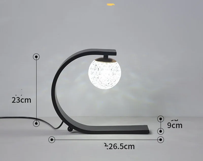 Net red modern minimalist starry LED desk lamp black iron acrylic 5W UK plug