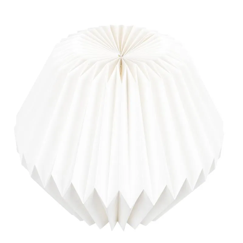 Origami creative paper pendant lampshade in waist drum shape with fine workmanship