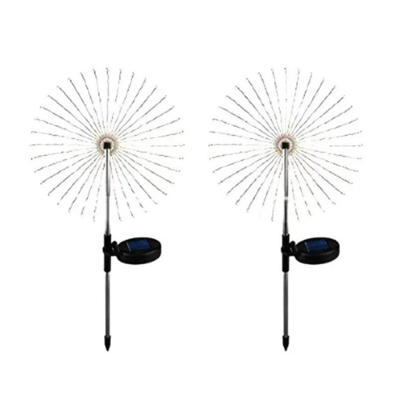Solar fireworks ground lamp 70cm plastic IP55 outdoor garden courtyard decorative lighting