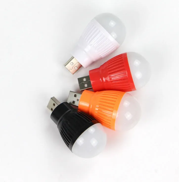 Mini USB light with ABS shade and metal holder, 20x40x55mm, USB powered