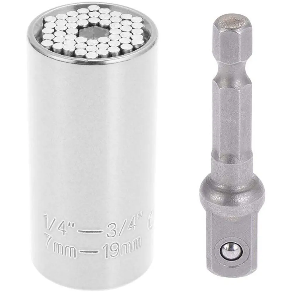 Universal socket tool metal construction 52mm x 25mm multi-size for repairs