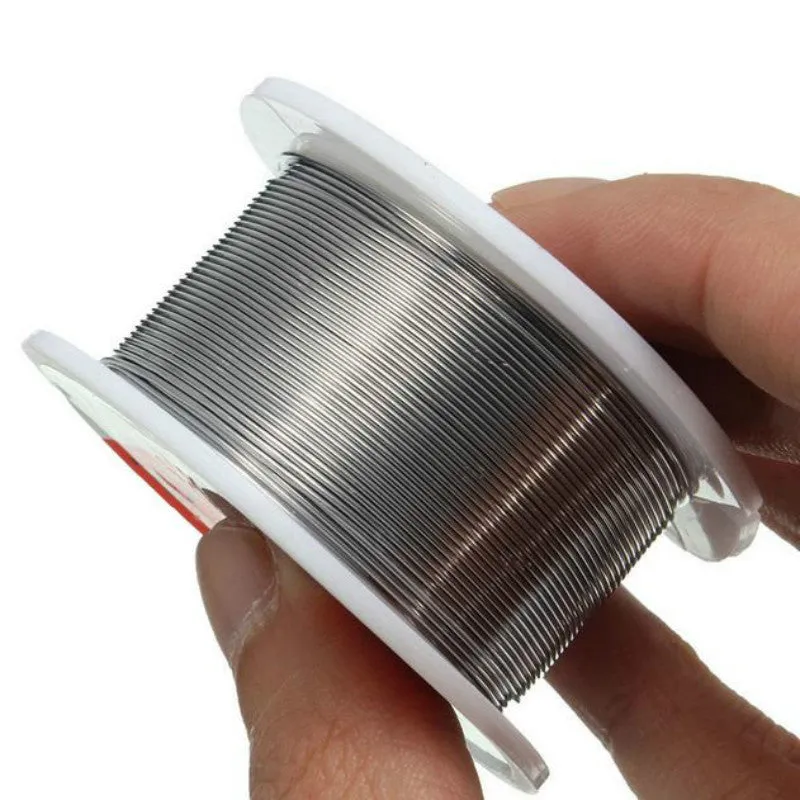 Tin solder wire coil with 60% tin content available in 0.3mm to 0.6mm diameters