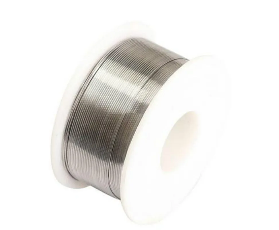 Tin solder wire coil with 60% tin content available in 0.3mm to 0.6mm diameters