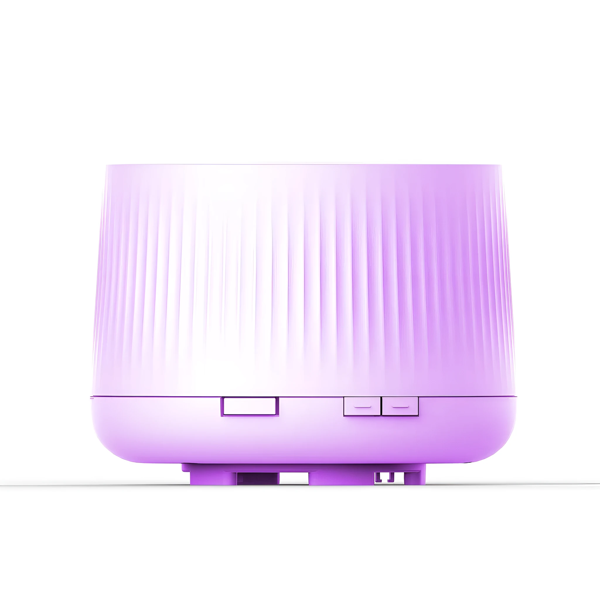 Essential oil ultrasonic humidifier in light wood grain finish with single fog outlet, mechanical dial, and small water tank for rooms under 10 sq m