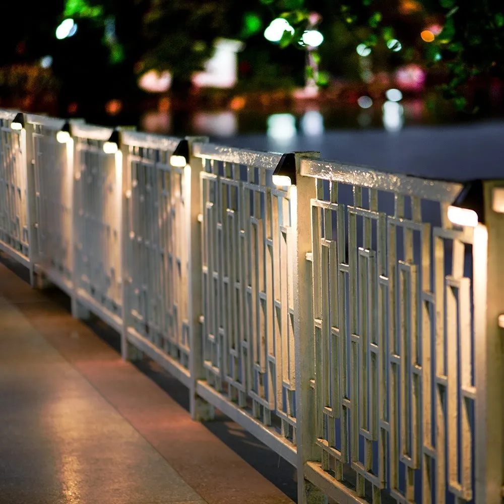 Solar outdoor rainproof IP65 LED wall lamp 75x70x50mm for courtyard garden steps and fence