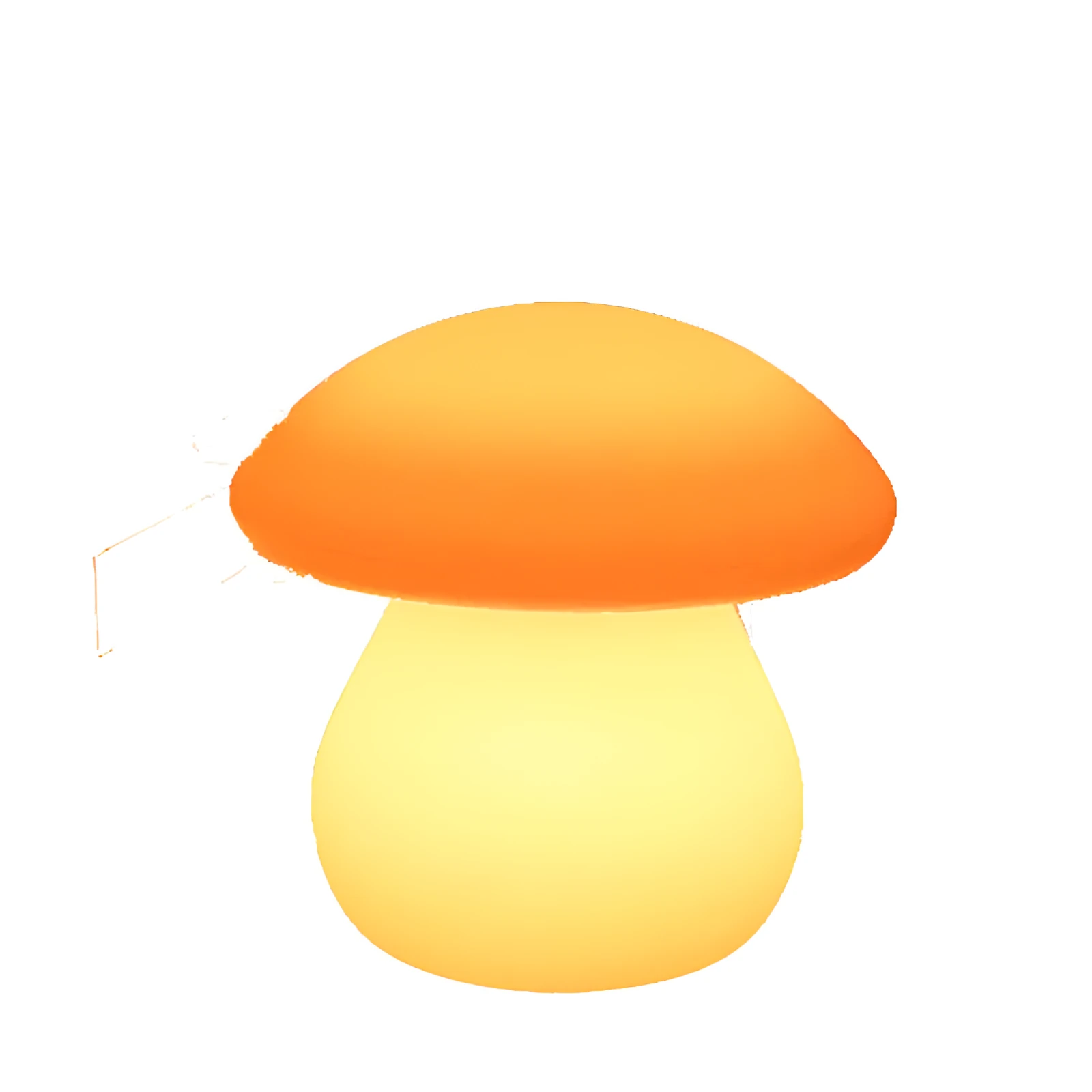 Rechargeable LED mushroom night light with remote control waterproof plastic desk lamp in picture color