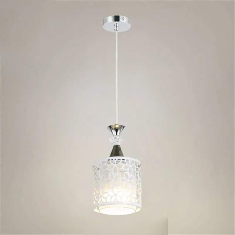 Single-head fishline pendant droplight with aluminum alloy body and LED lamp, 444mm overall, adjustable height 1m