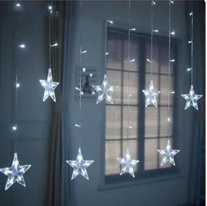 Heart Star LED small lantern with 20 LED beads flashing light warm white mode EU plug decorative