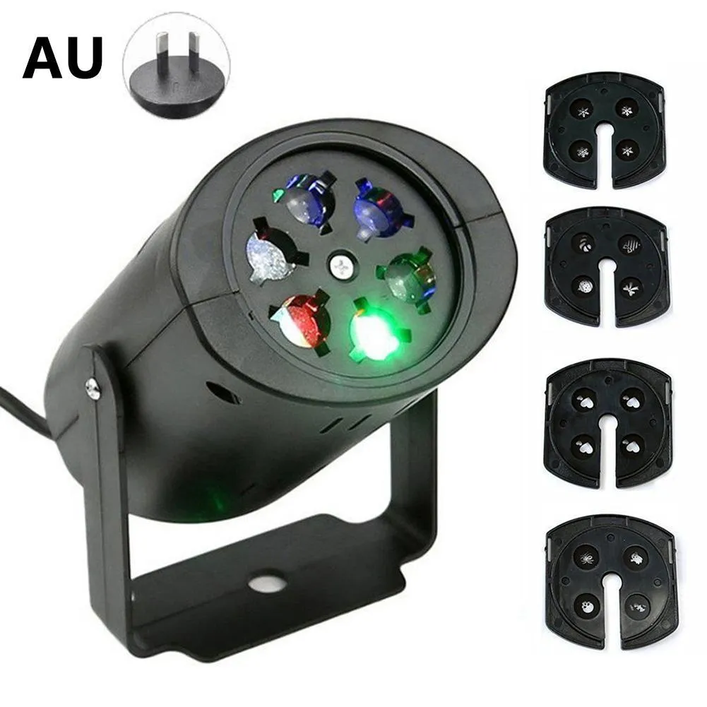 KD Kodi KD04 black LED stage light with four graphic flash laser patterns for indoor use