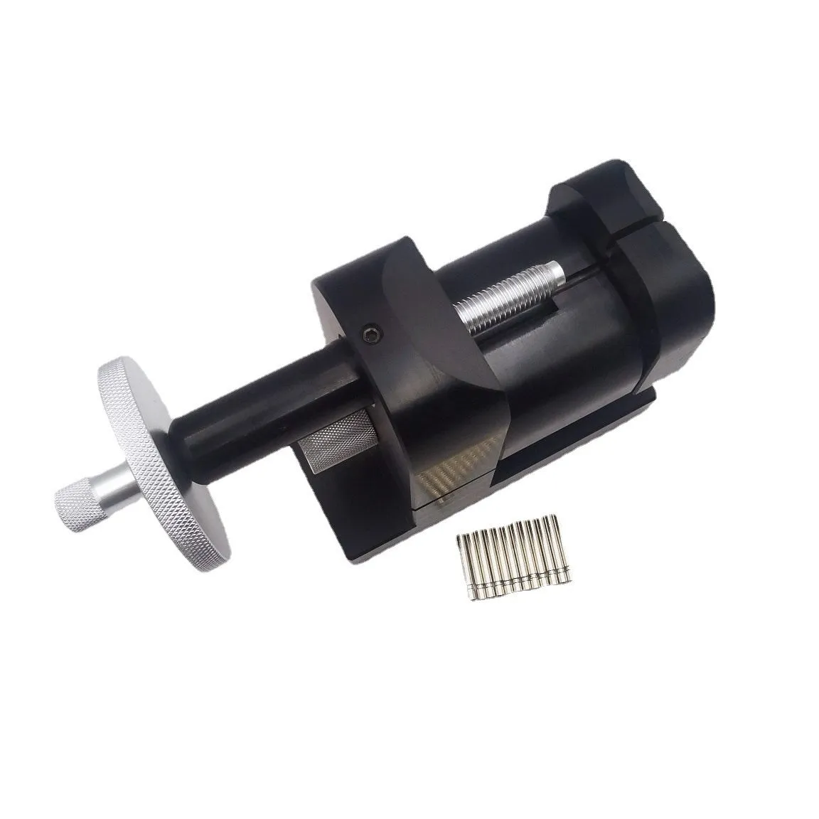 Alloy steel watch strap dismantling machine tool for watch repair.