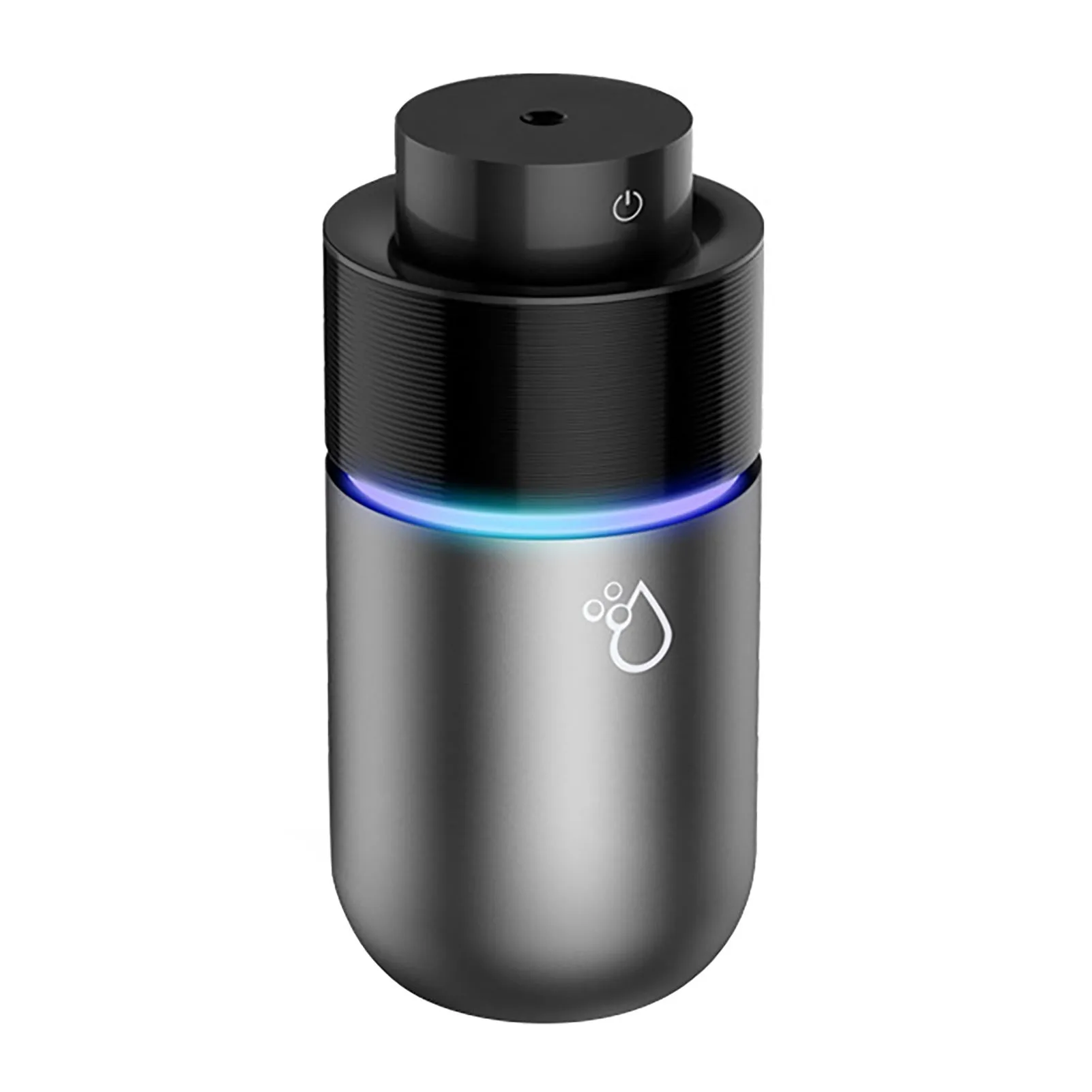 USB Car Mini Spray Air Purifying Humidifier 200ml Water Tank 35ml/H Spray Volume Grey White DC5V Powered Compact Vehicle Humidifier for Dashboard Use