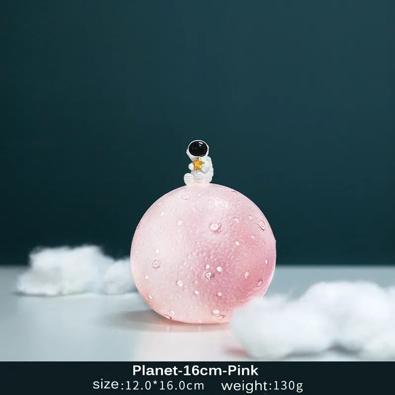 Pink macarone-style LED night light for bedroom use, compact size 12x16cm